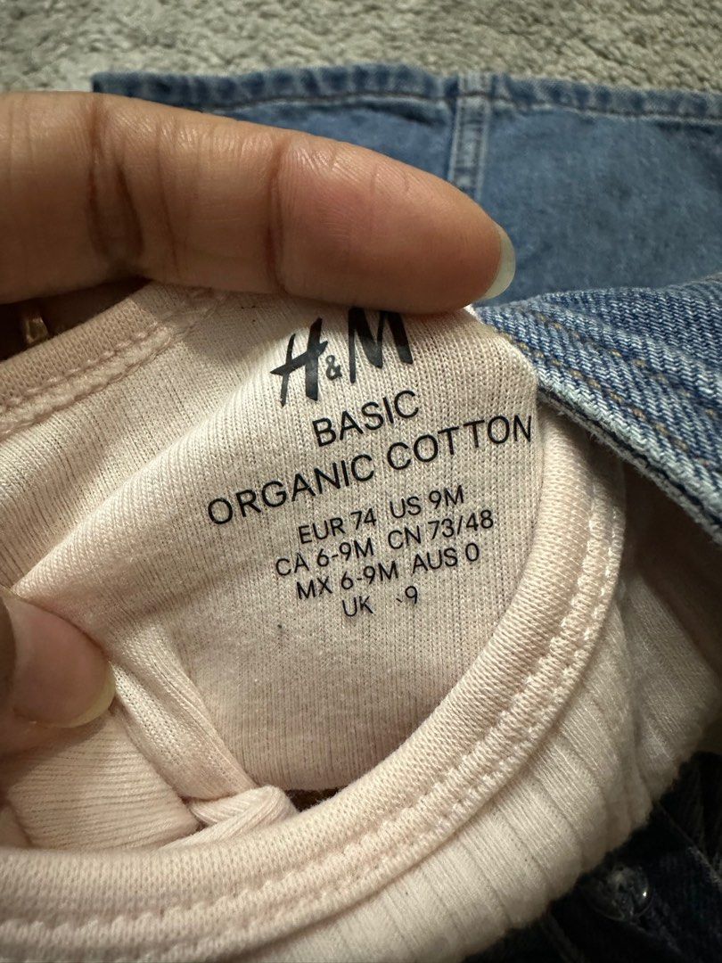 Gap Dungaree dress with H M bodysuits 6 12m Babies Kids Babies