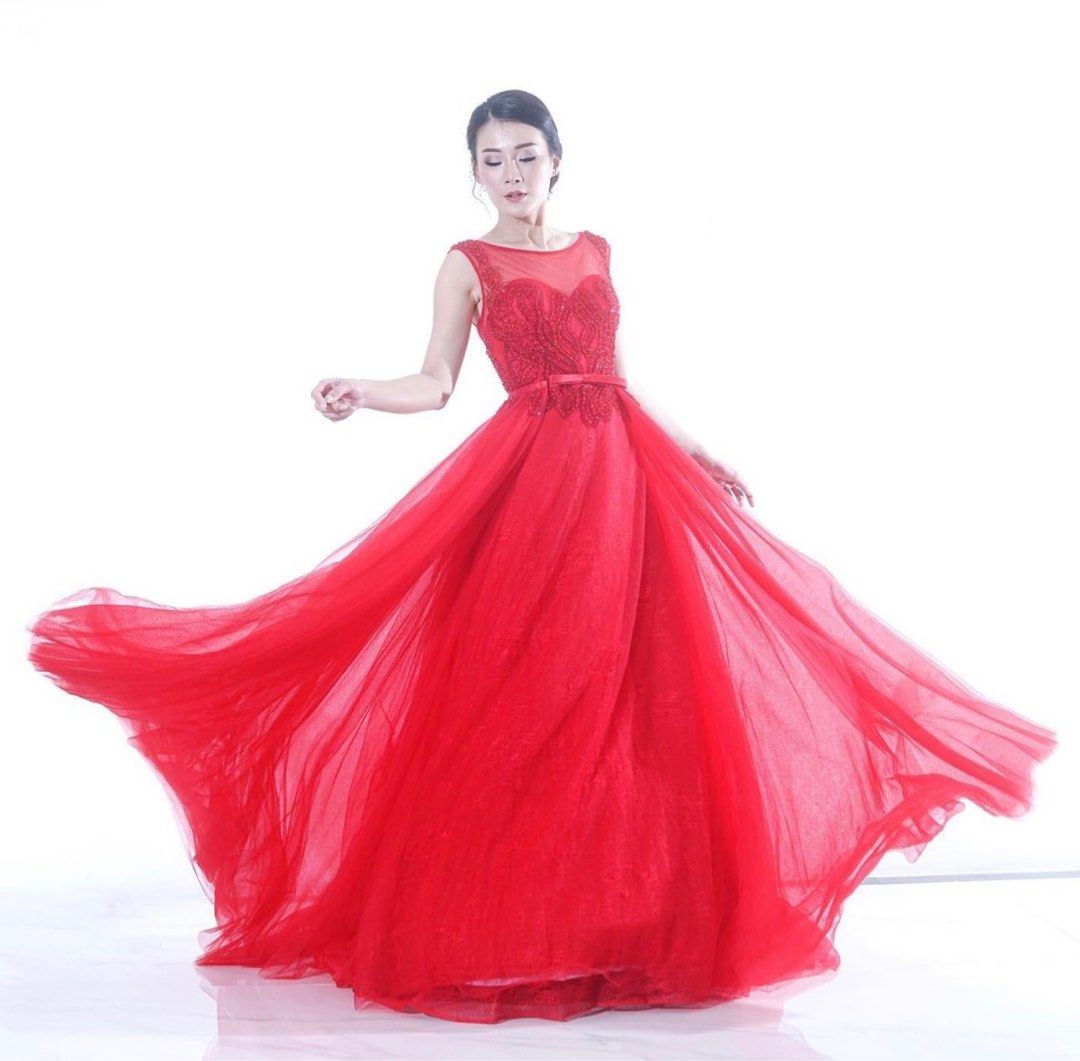 Gaun pesta BRAND NEW, Fesyen Wanita, Pakaian Wanita, Gaun & Rok di ...