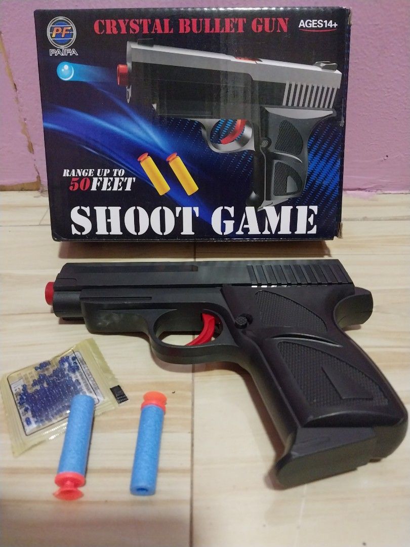 Gel blaster toys (Category: Action & Battle Toys) located in Manila. Submitted by zephmerchandising (Listing ID 1276486960, Image 2). Description: 2in1 with gel bslater na siya kasama manula isang kasa kada bala sta mesa manila.