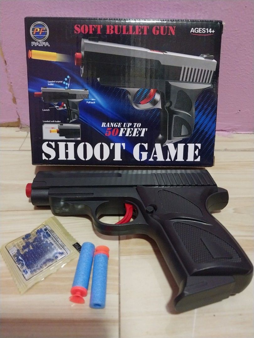 Gel blaster toys (Category: Action & Battle Toys) located in Manila. Submitted by zephmerchandising (Listing ID 1276486960, Image 1). Description: 2in1 with gel bslater na siya kasama manula isang kasa kada bala sta mesa manila.