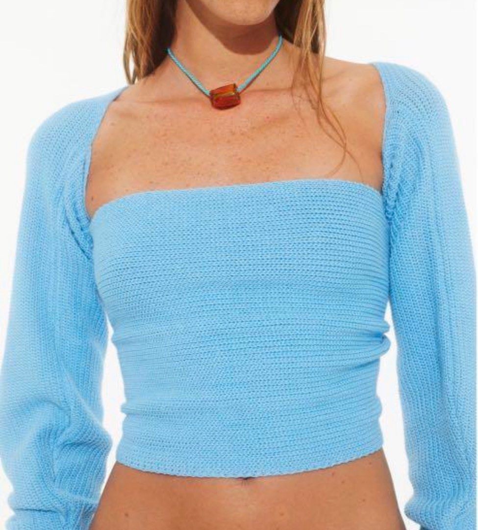 Gimaguas Blue Mariona Top (Category: Longsleeves) located in Taguig. Submitted by prebydom (Listing ID 1276581053, Image 1). Description: - never used, but tags are off - rfs: too big.