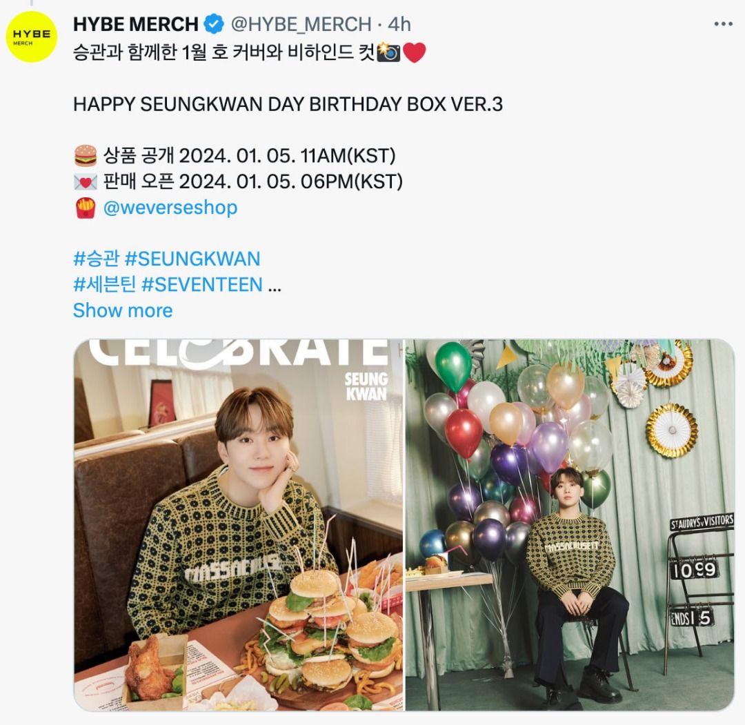 [GO] SVT Seungkwan Birthday Box 2024 GO_SVT_Seungkwan_BDAE2024