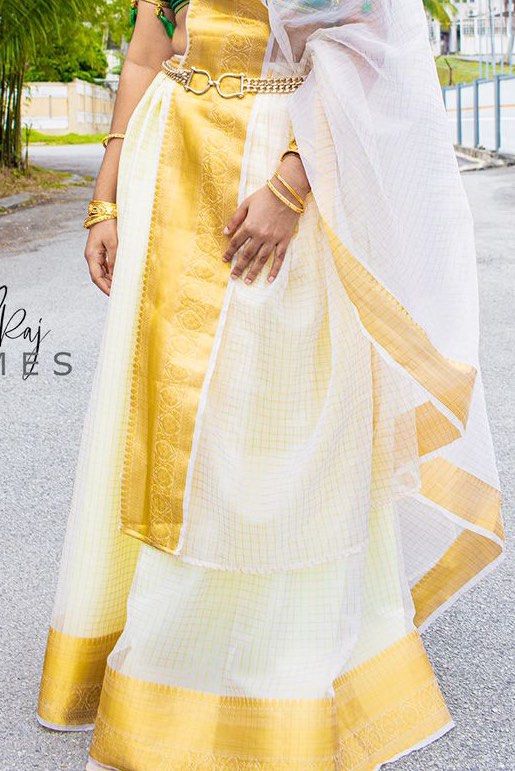 Gold sale lehenga skirt