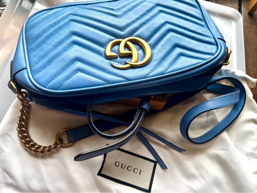 MARMONT BAG 12 IN SKY BLUE CALFSKIN