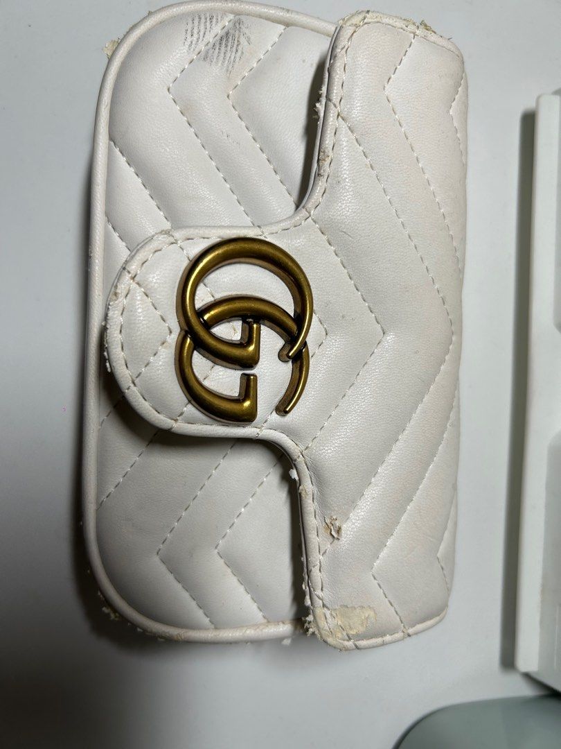 White gucci mini bag cheap