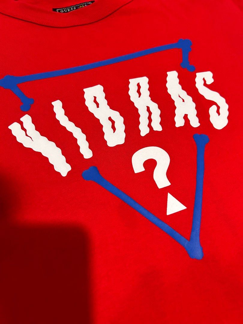 Guess x J Balvin Shirt (Category: Tshirts & Polo Shirts ) located in Cainta. Submitted by jkvi123 (Listing ID 1276517393, Image 2). Description: Price:PHP 550 Size: S on tag but fits M-L Dimensions: 20x29 Condition: 10/10 (Not thrifted) MOP: Gcash MOD: J&T Express .