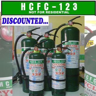 Hcfc 123 fire extinguisher brand new and for refill recondition