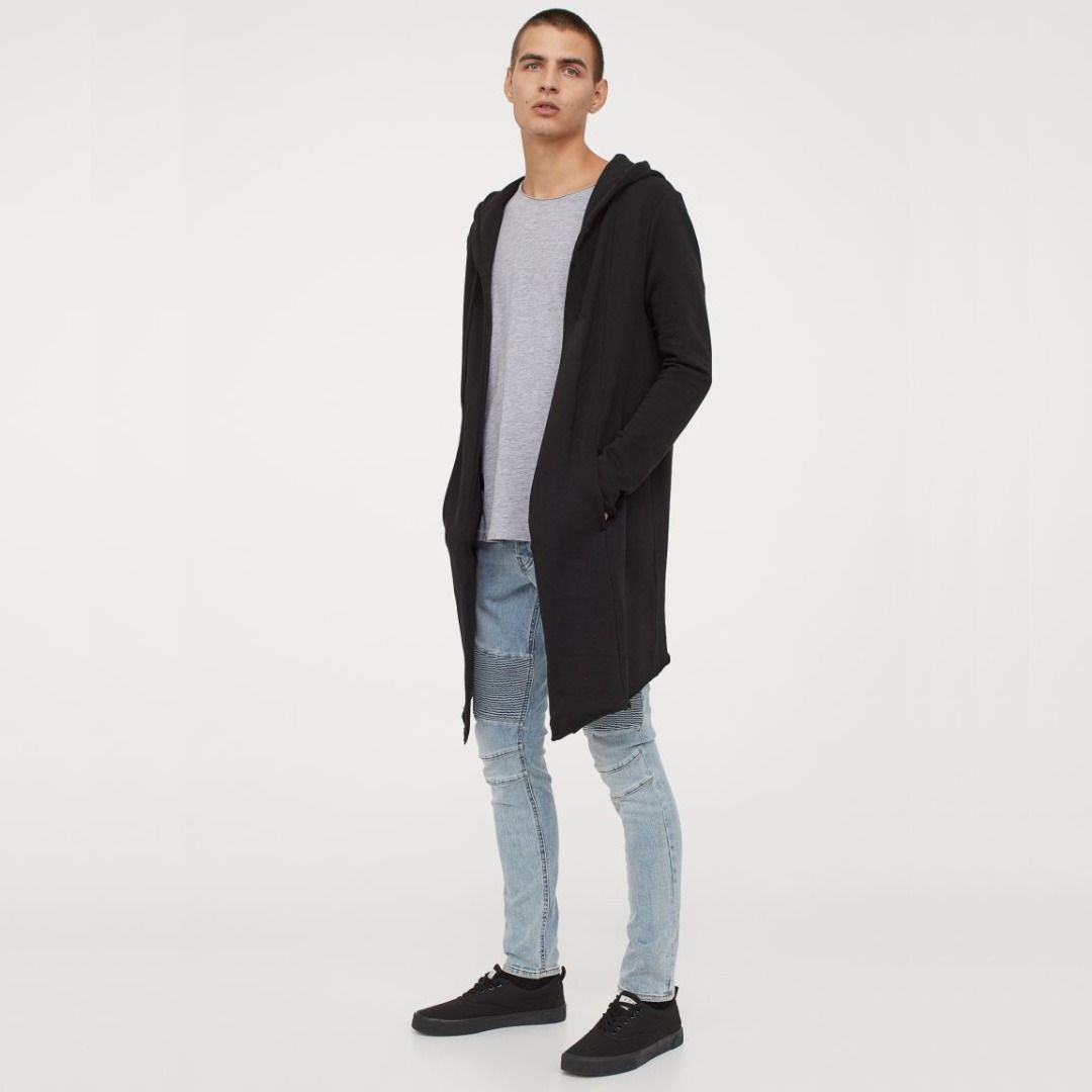 H&m mens cheap black cardigan