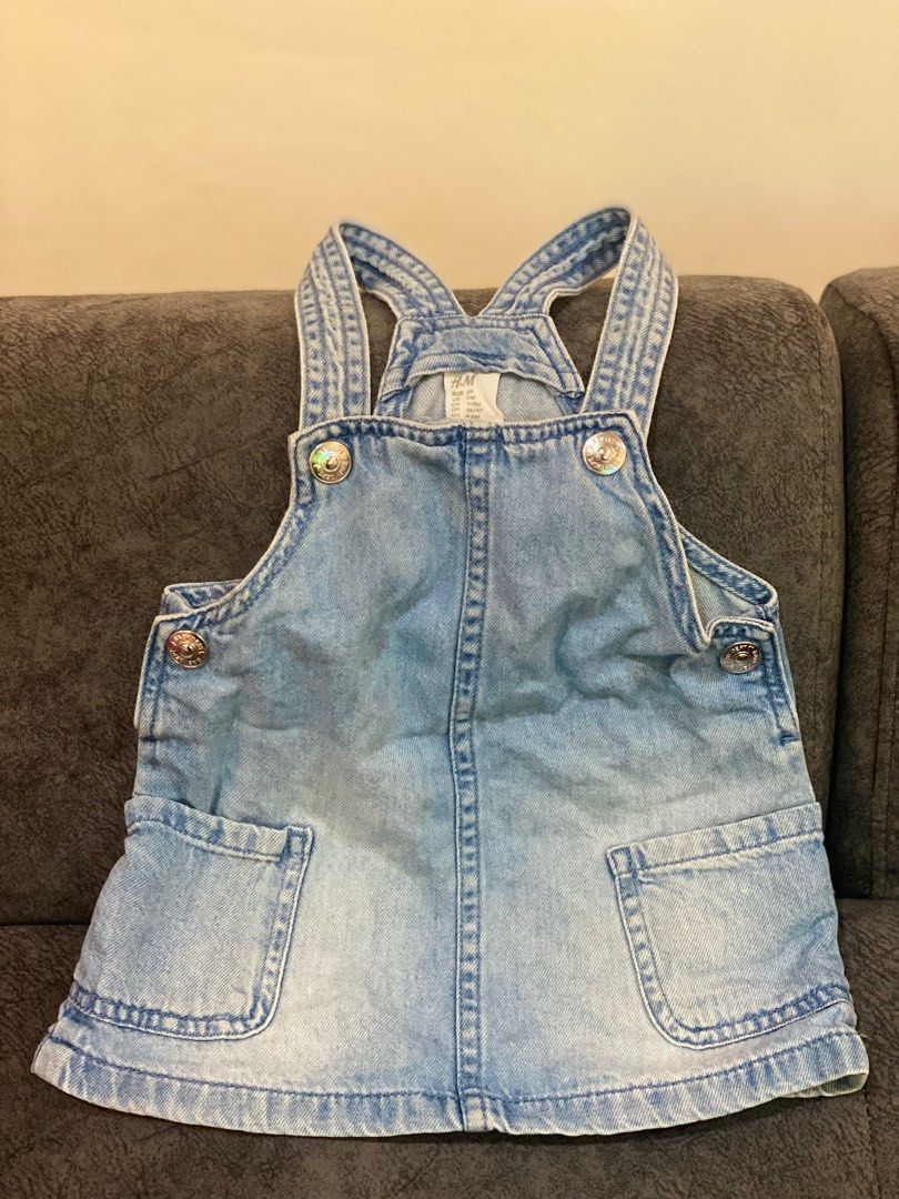 H M baby denim skirt dress