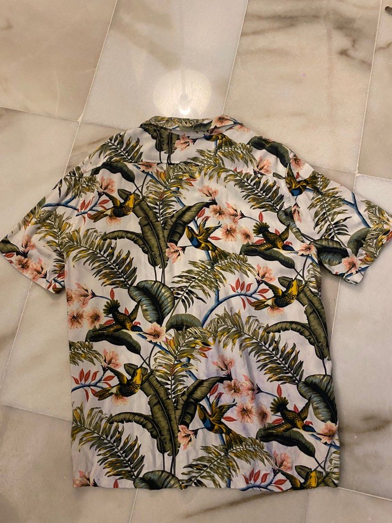 H M floral shirt M Men s Fashion Tops Sets Tshirts Polo