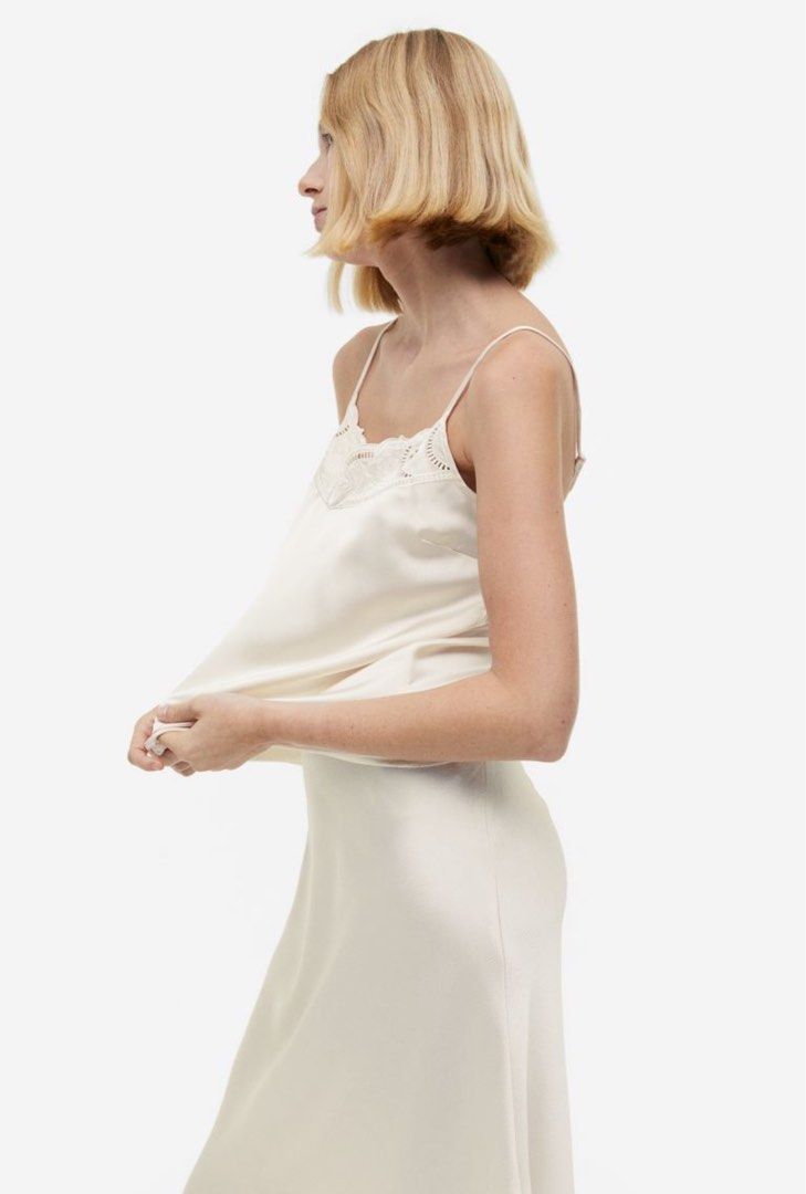 knee length dresses for ladies H&M. Black slip dress size 42 – Hibuy market