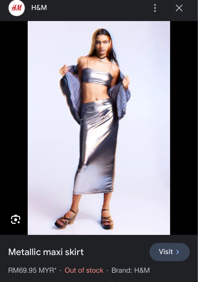 H and m long skirt store