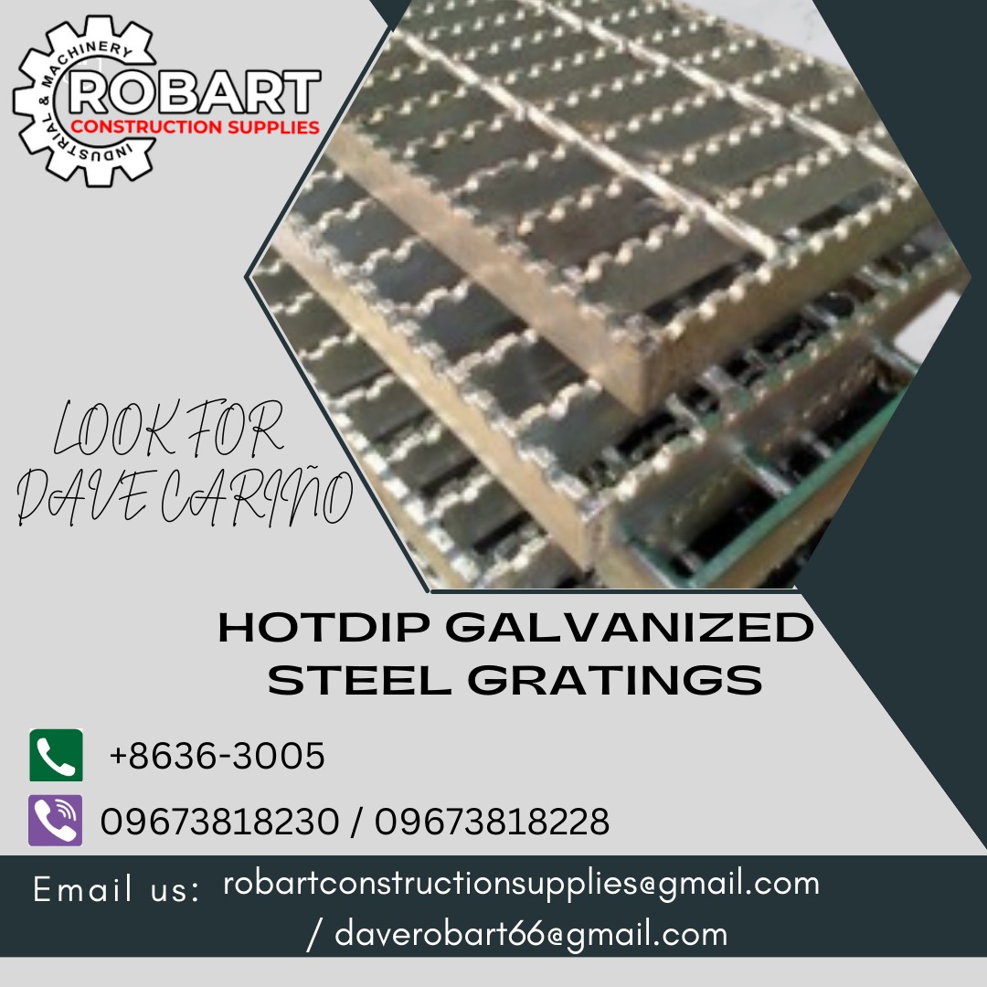 HOTDIP GALVANIZED STEEL GRATINGS, Commercial & Industrial, Construction ...