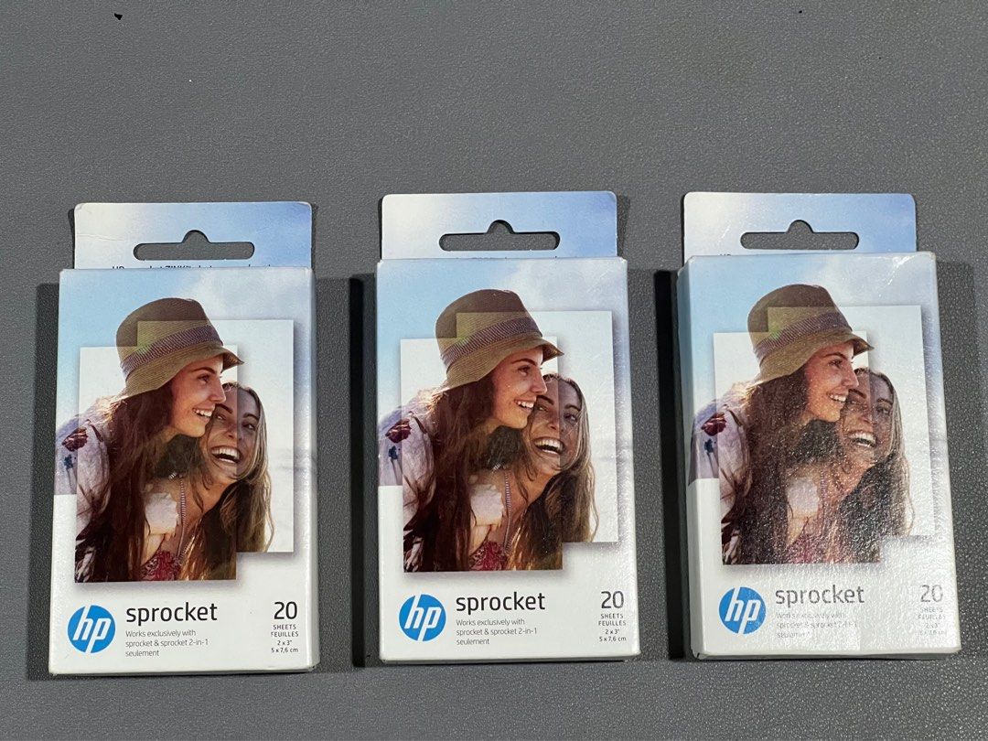 HP Sprocket 2x3 Premium Zink Sticky Back Photo Paper (20 Sheets