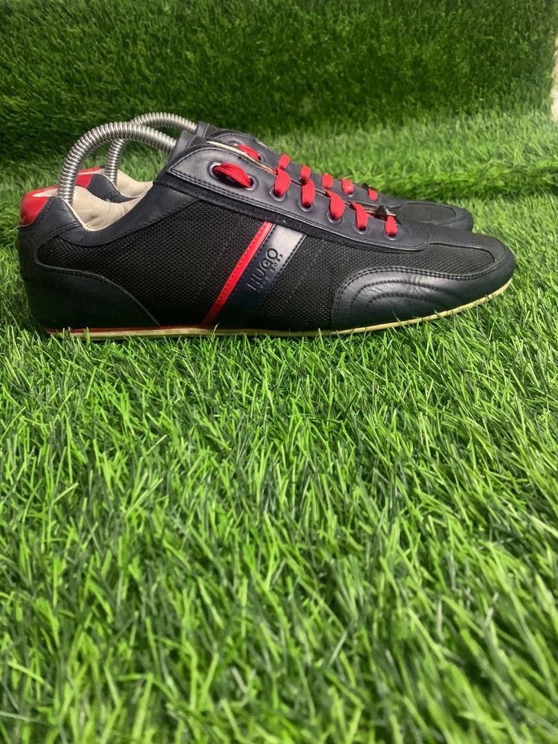 Hugo Boss Thatoz Blue Trainers Fesyen Pria Sepatu Sneakers di