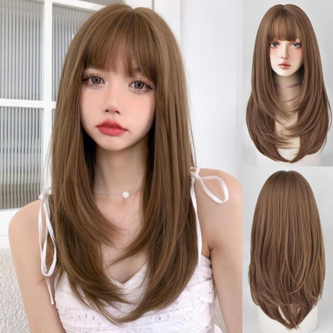 Korean Curtain Bangs: 45+ Styles That Look Good on Everyone | Long shiny  hair, How to style bangs, Hair inspiration long