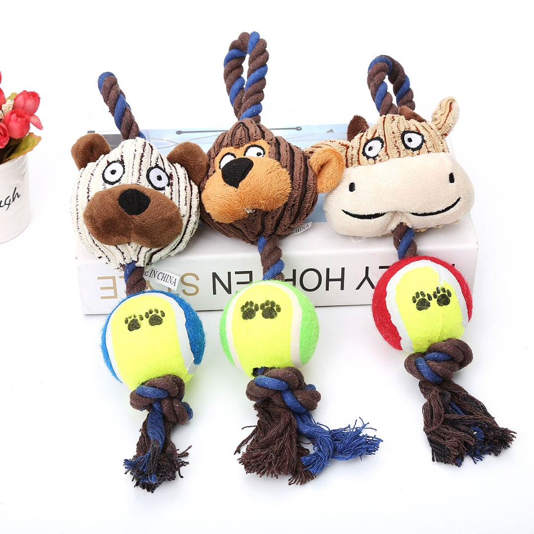 Interactive Ball & Rope Toy for Pets, Pet Supplies, Homes & Other Pet ...