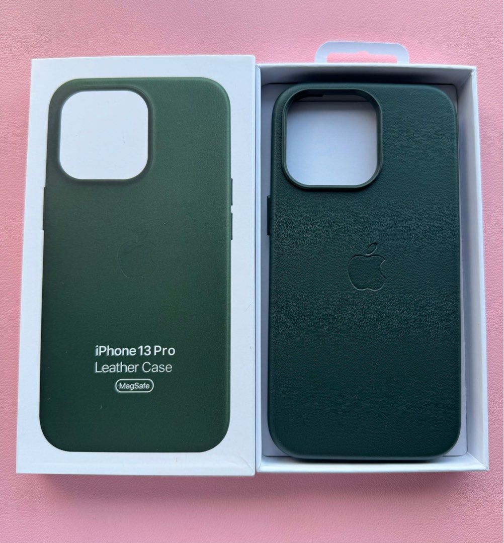 iPhone 13 Pro Magsafe Leather Case With Animation (Sequioa Green) (Category: Cases & Sleeves) located in Quezon City. Submitted by danii_03 (Listing ID 1276570523, Image 1). Description: .