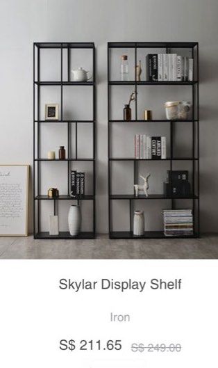 Skylar wall display outlet shelf