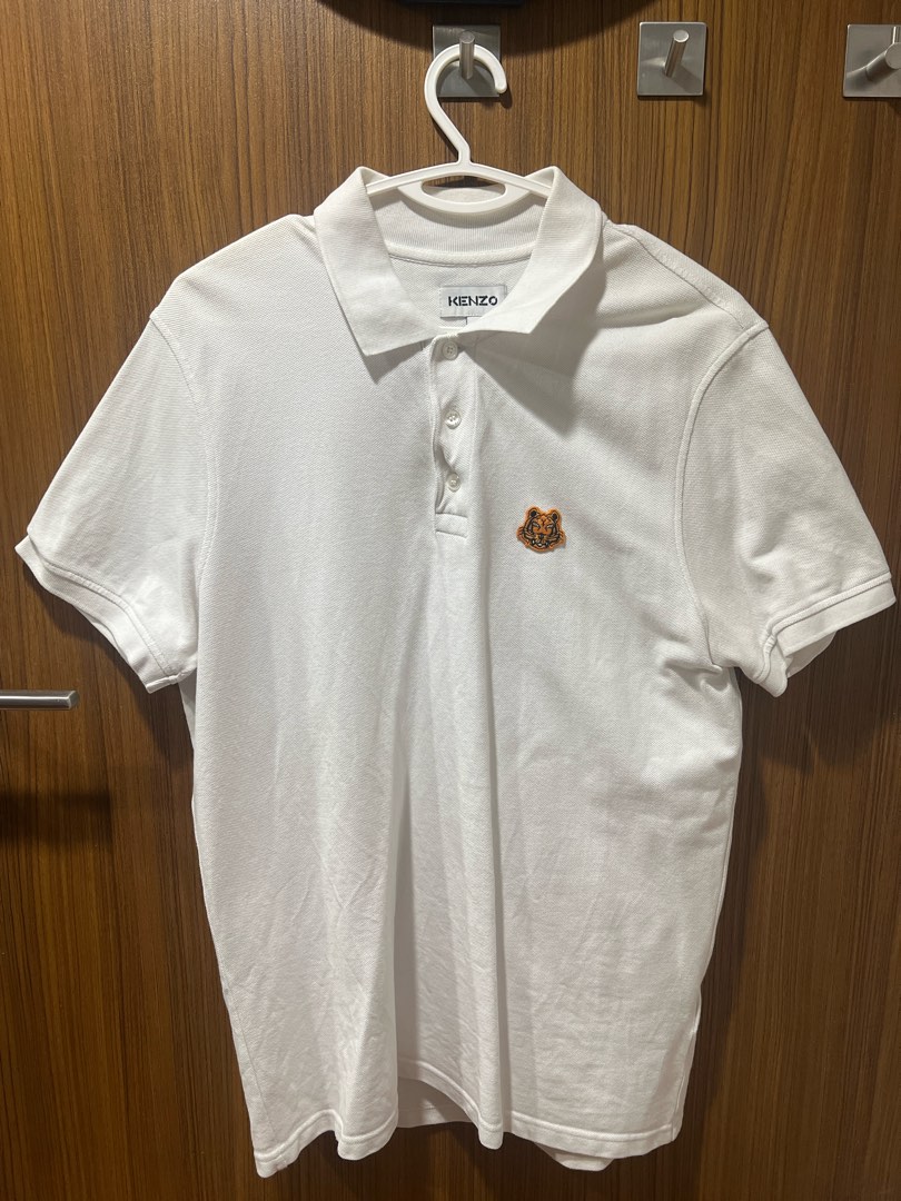kenzo polo shirt white