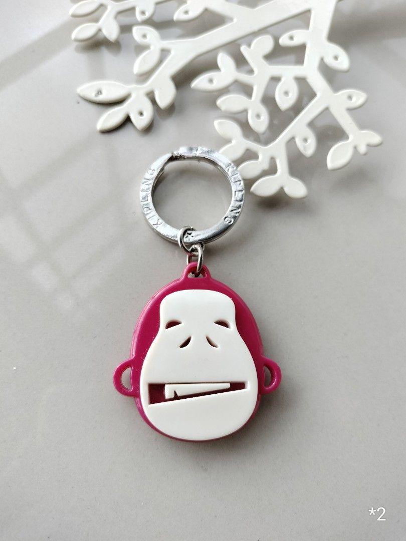 Kipling Plastic Gorilla Girlz keychain