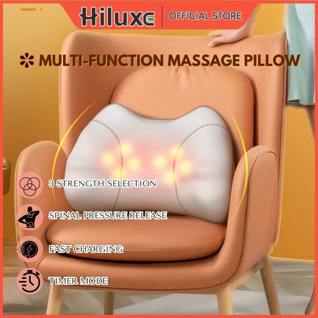 Kneading Massage Pillow with Soothing Heat Multipurpose Massager