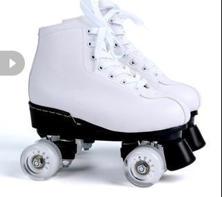 Leather double-row Men and Women Roller Skates