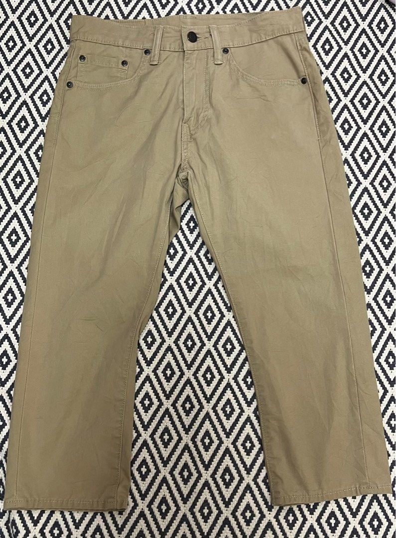 Levis 505 khaki 3quarter Men s Fashion Bottoms Chinos on Carousell