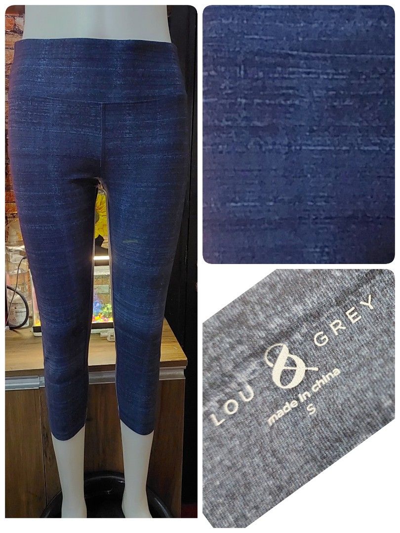 LOU & GREY Blue Low Impact Crop Top Leggings, Women's Fashion, Activewear  on Carousell