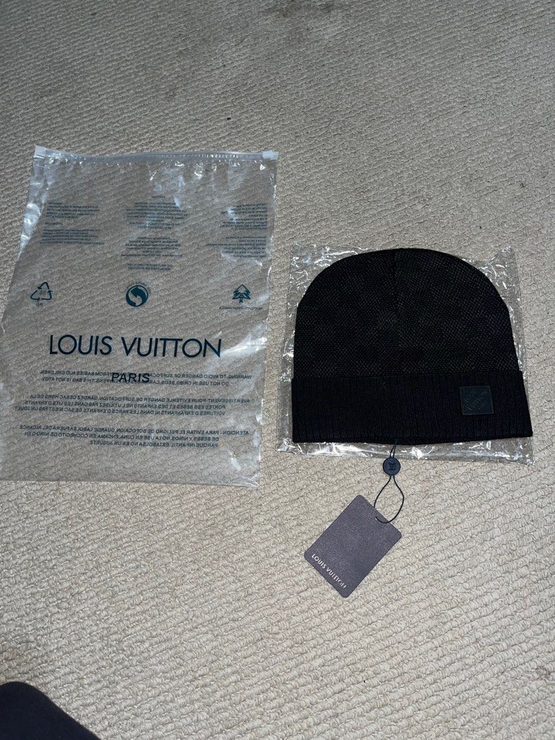 Louis Vuitton N o Petit Damier Beanie Men s Fashion Clothes on