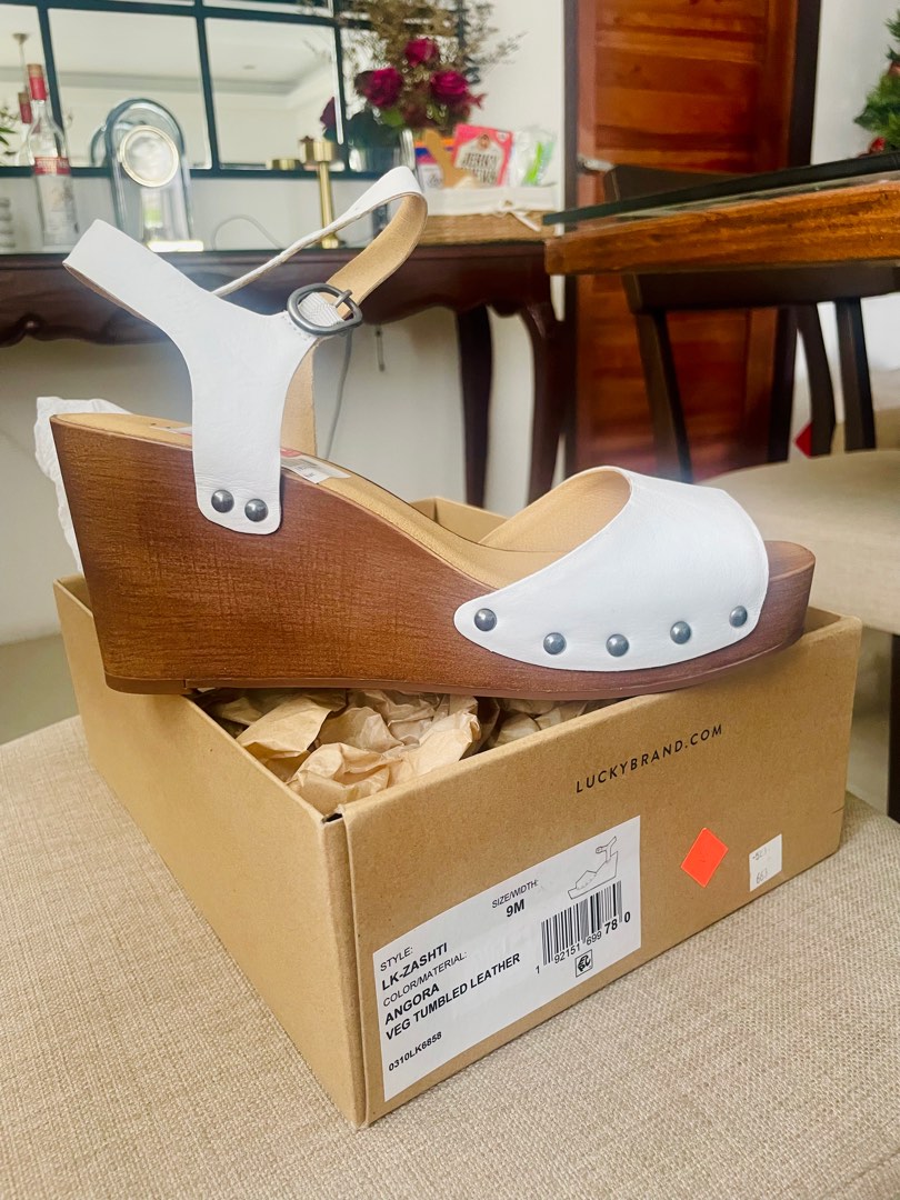 Lucky brand women's zashti wedge sandals sales