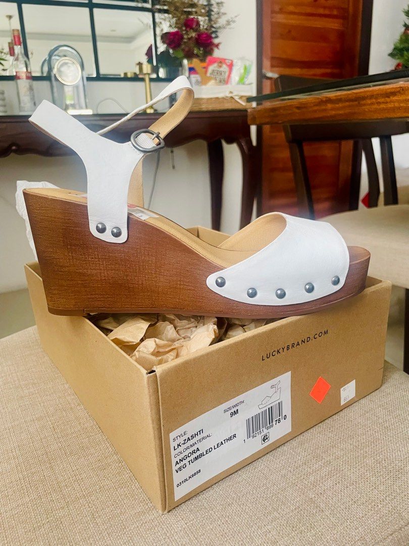 Lucky brand zashti leather wedge outlet