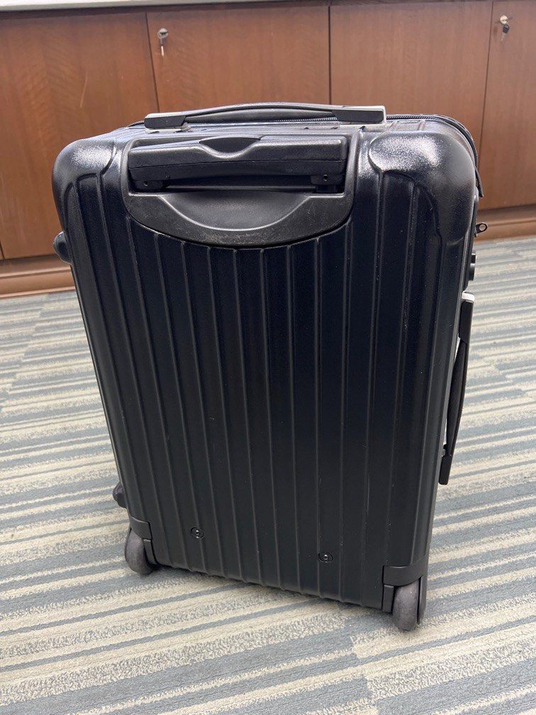 Lufthansa x Rimowa Airlight Collection Matt Black 2 Wheel Cabin Size Luggage Rare Hobbies Toys Travel Luggage on Carousell