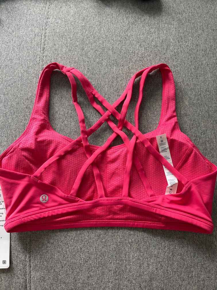 Lululemon Free To Be Tranquil Padded Sport bra Pink Women s