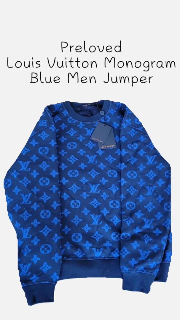 Louis vuitton blue jumper on sale
