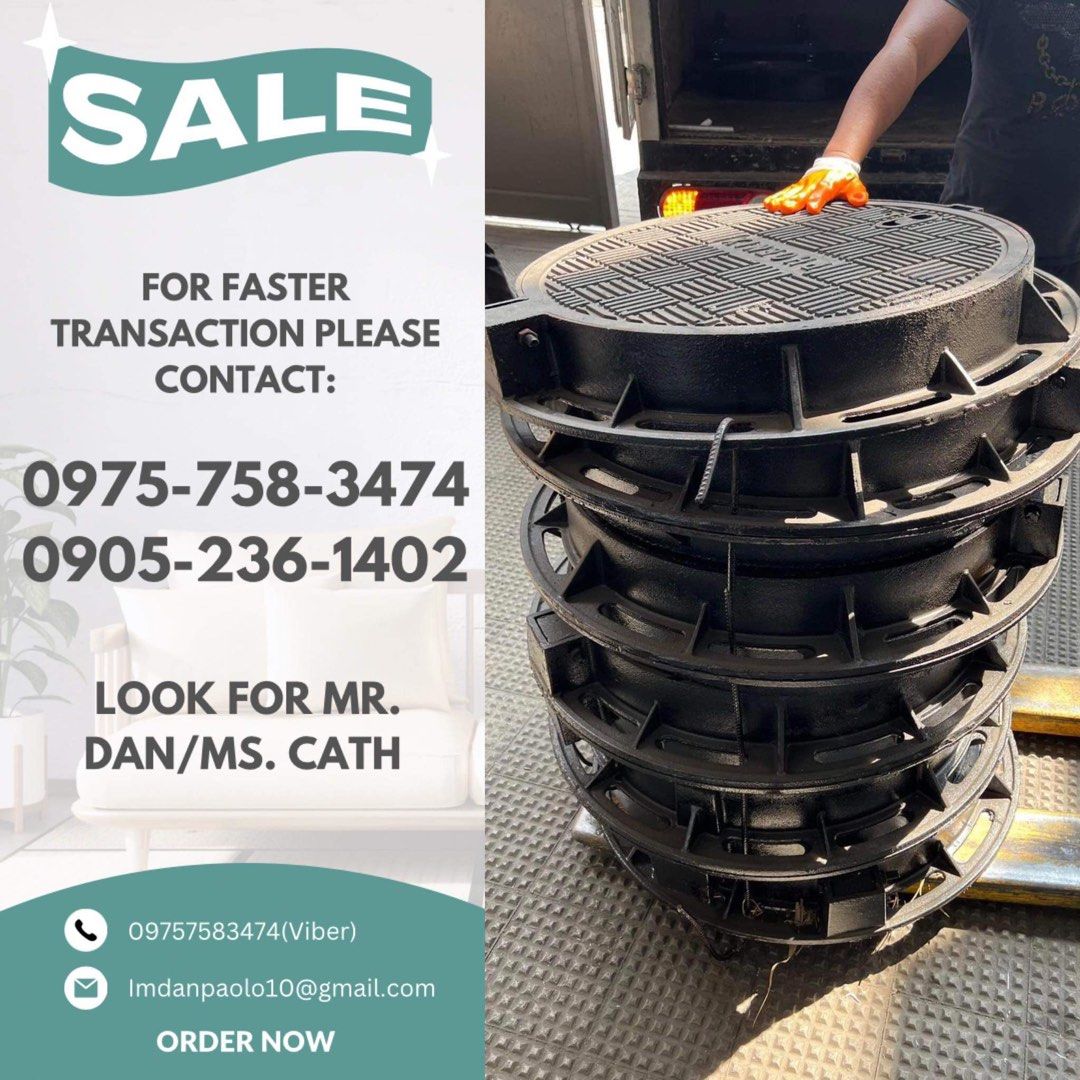 Manhole cover (Category: Construction & Building Materials) located in Manila. Submitted by cathvesta_sales (Listing ID 1276522975, Image 1). Description: .