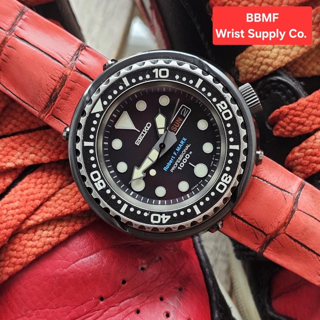 Match Jordan 1 BRED Custom Watch Straps For Seiko Rolex Panerai IWC Breitling