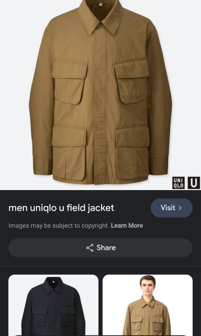 MEN UNIQLO U FIELD JACKET Men s Fashion Coats Jackets and