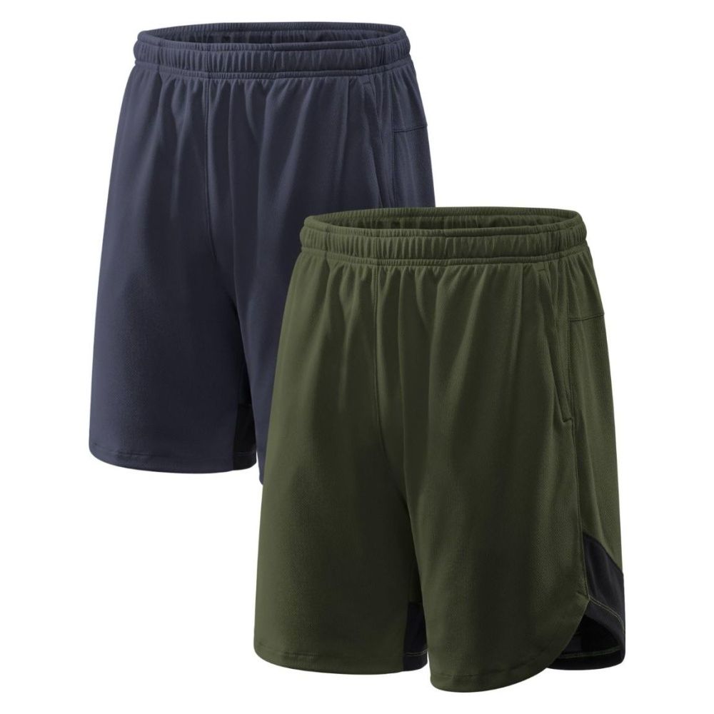 Men s Active Shorts Gym Training Workout Shorts Quick Dry Mesh Athletic Shorts with Pockets