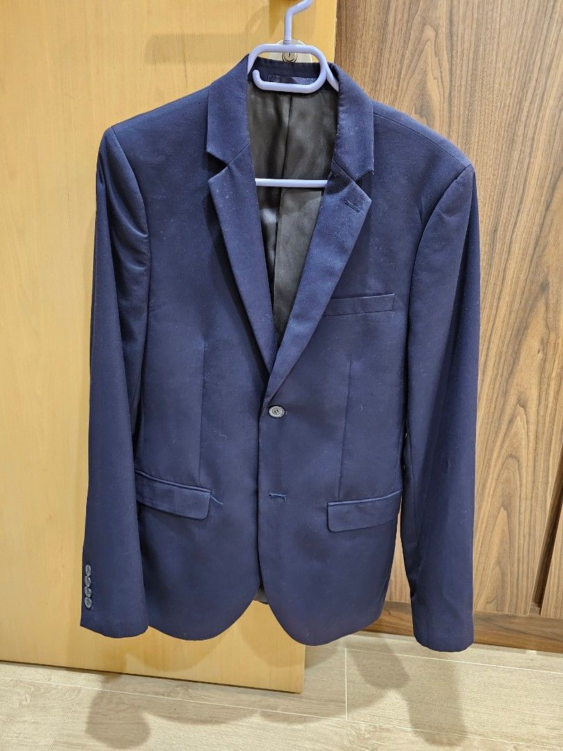 Mens dark navy top blazer