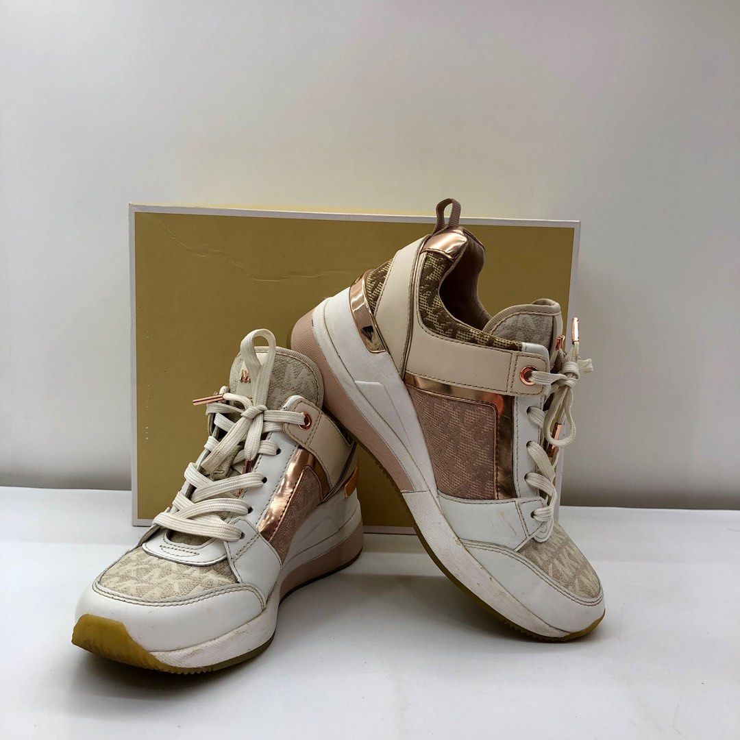 Michael kors georgie trainer pink discount