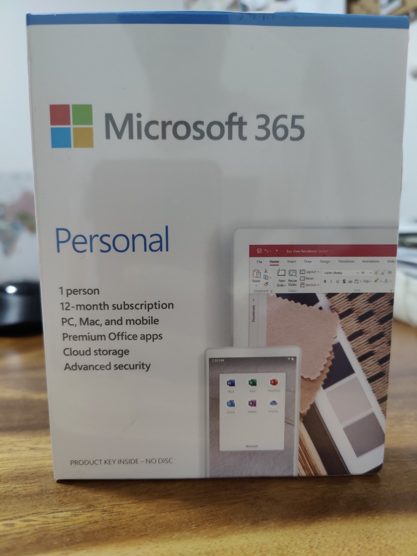 Microsoft Office 365 Personal (1 year subscription), Computers & Tech ...