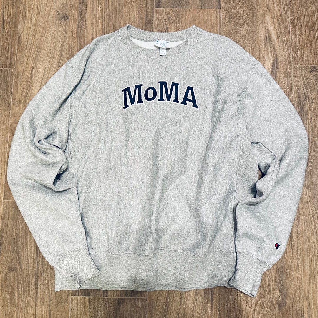 MoMA Champion Reverse Weave Sweater Hoodie, 男裝, 上身及套裝, 衛衣