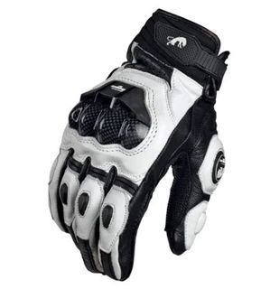 Furygan Motorcycle Gloves B&W Leather Carbon Knuckles