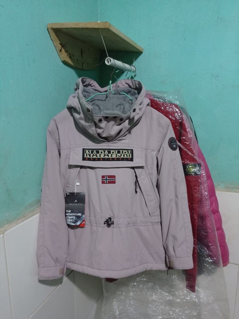 Napapijri Skidoo 3 Jaket Snow Pink Fesyen Pria Pakaian Baju