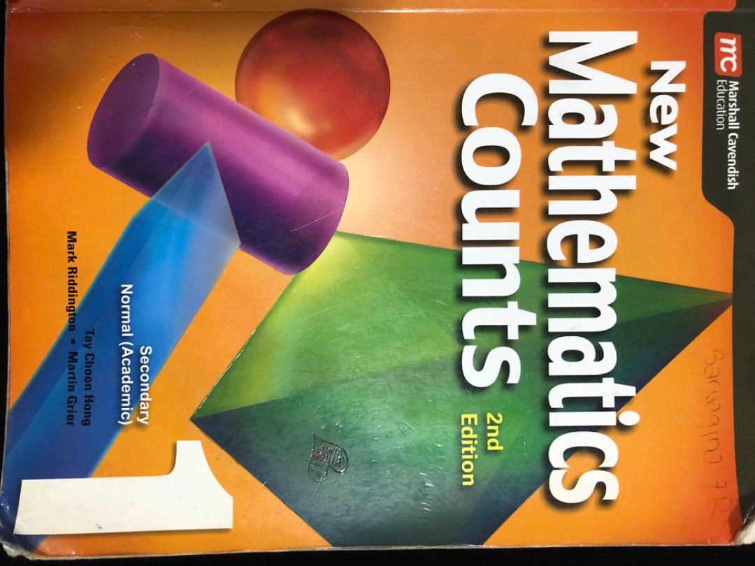 new mathematics counts 2nd edition secondary 1, Hobbies & Toys, Books