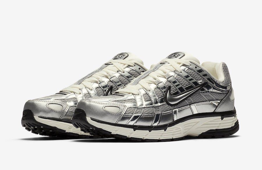 Nike p6000 metallic silver femme sales