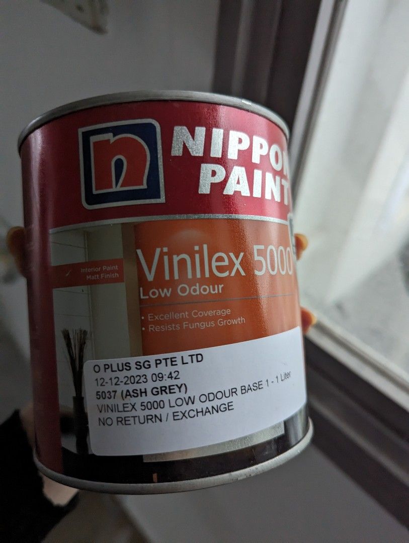Nippon Paint Ash Gray (Smallest Paint Can Sample), Furniture & Home