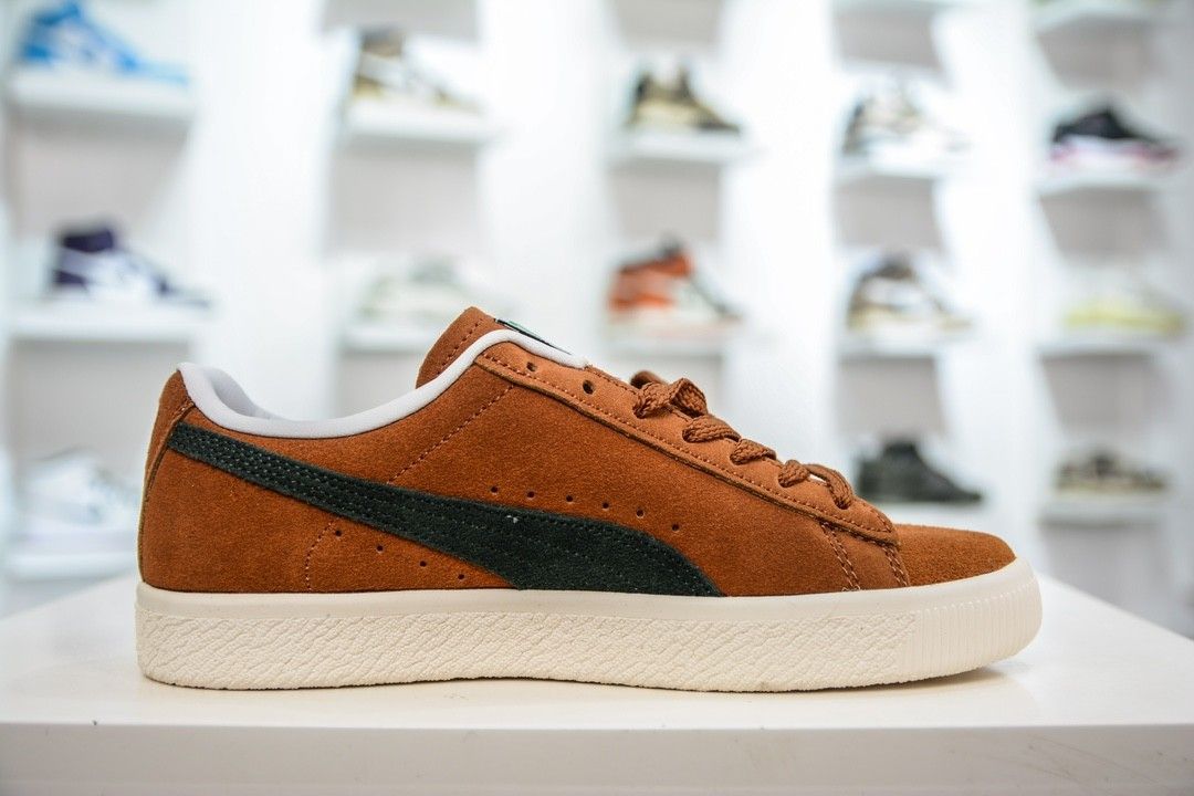 Puma clyde brown clearance