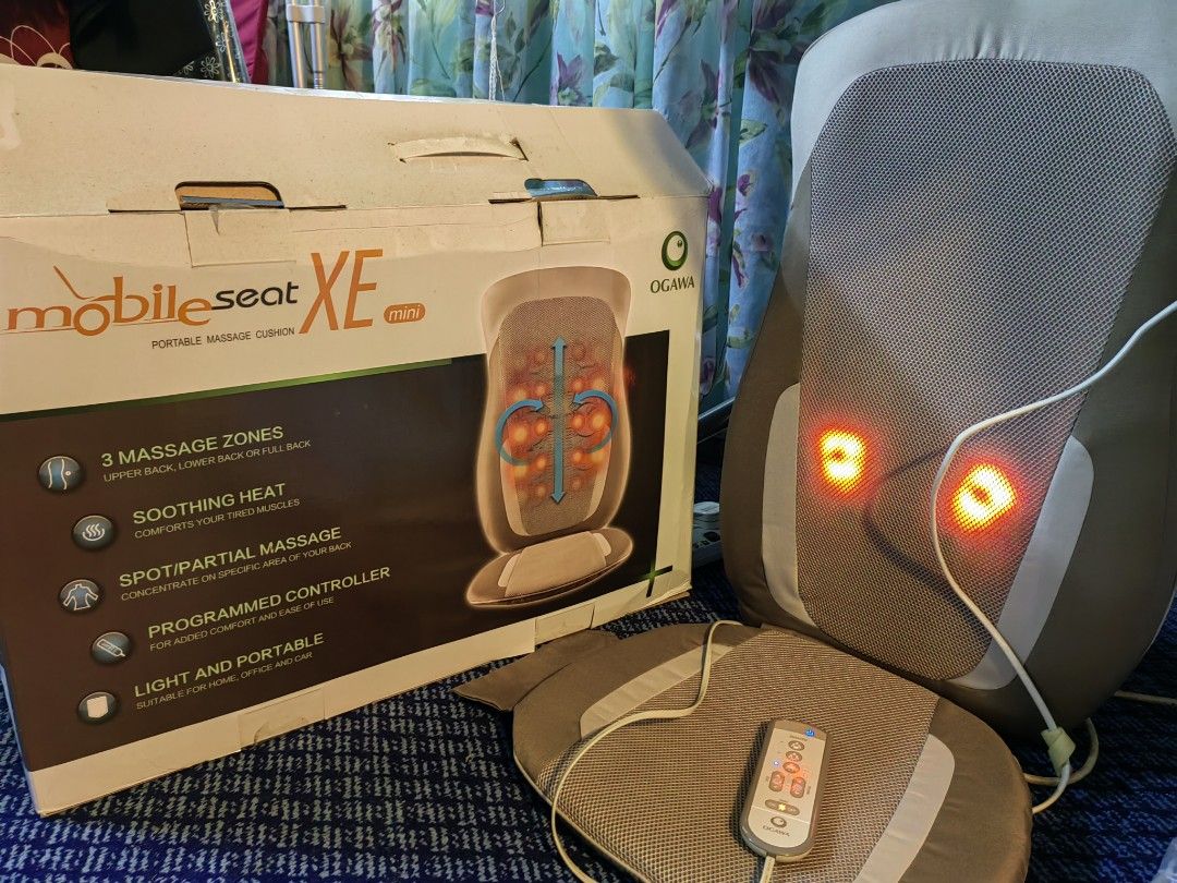 Ogawa Mobile Seat Xe Portable Massager Cushion Ogawa Shiatsu Air Foot Massager Combo